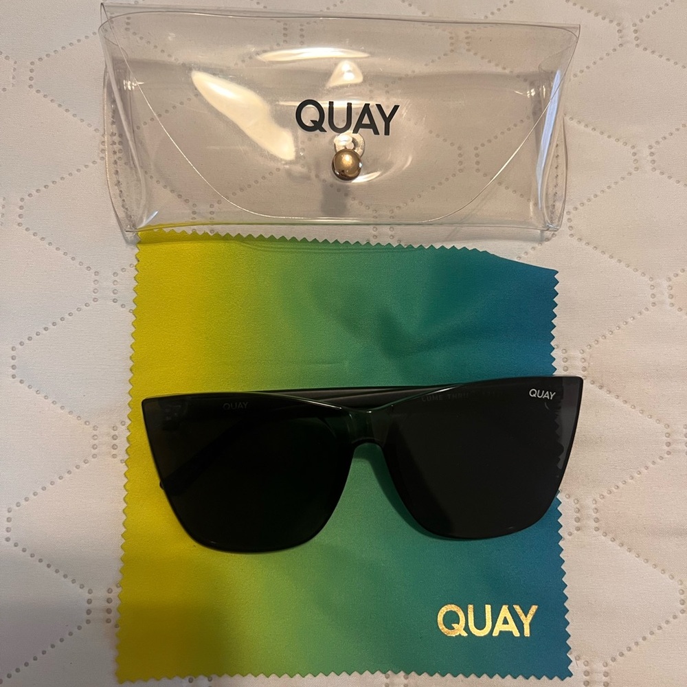 Quay Black Sunglasses with Case